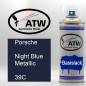 Preview: Porsche, Night Blue Metallic, 39C: 400ml Sprühdose, von ATW Autoteile West.